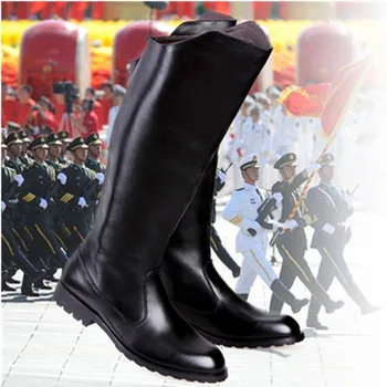 Calitate de Top Noi 2021 Moda Genunchi Ridicat Cizme Militare pentru Bărbați Mult Impermeabil Cavaler Cizme din Piele Pantofi de Iarna