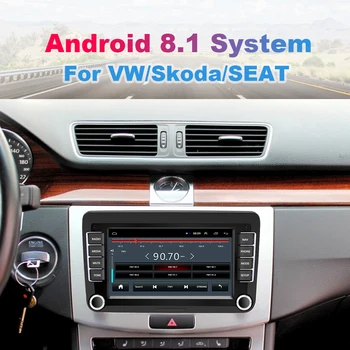 Camecho Android 8.1 2Din Pentru VW/Volkswagen/Golf/Polo/Tiguan/Passat/b7/b6/leon/Skoda/Octavia Radio auto GPS Auto Multimedia player