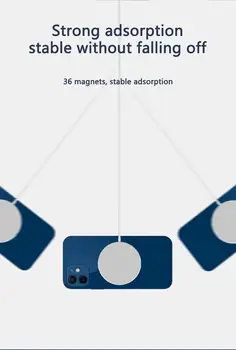 Camoro Powerbank Magsafe Mini Portabil Magnetic 15W Qi Wireless Rapidă Încărcător Wireless de Încărcare Inductivă Suport pentru IPhone 12