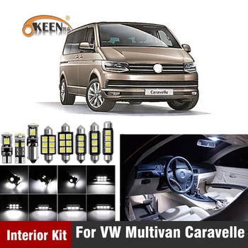 Canbus Led-uri Lumina de interior Kit Dome bec cu LED Pentru VW Multivan Pentru Caravelle MK5 MK6 T5 T6 2003-2018 Dom Kit de lumina