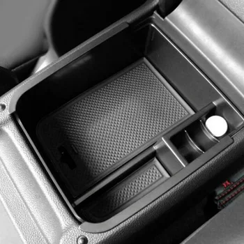 Car Center Consola Centrala Cotiera Cutie Depozitare Paleti Tavă Recipient cu covor de Cauciuc Pentru VW Touran 2016 2017 2018