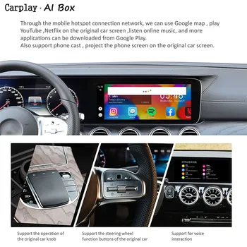 Carplay Ai Cutie Nou Upgrade-ul 2+32G Cu GP pentru Masina are Apple Carplay Pentru Masina Android Sistem Plug &Play Mrrorlink Youtobe Netiflix