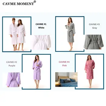 CAVME Bumbac Pur Kimono-Halat de baie Hotel Prosop Halat pentru Cupluri Plus Dimensiune Haine cămașă de noapte Homwear Personale Logo-ul Personalizat