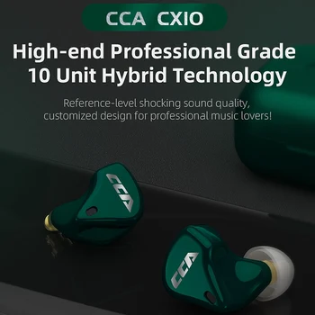 Cca Cx10 Bluetooth 5.0 Căști Tws În Ureche Căști 1Ba+4Dd Hibrid Driver Unitate Hifi Wireless Headset Stereo