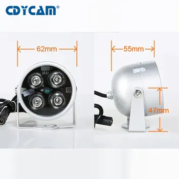 CCTV LED 850nm 4 array IR iluminator led Lumina IR Infraroșu metal rezistent la apa Viziune de Noapte CCTV Umple de Lumină Pentru CCTV aparat de fotografiat ip
