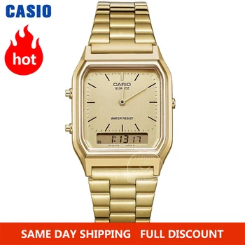 Ceas Casio ceas de aur pentru bărbați de top de brand de lux Dual display Impermeabil Cuarț bărbați watch Sport militare Ceasuri relogio masculino