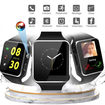 Ceas inteligent Ceas Sim Mesaj Împinge Bluetooth pentru IOS Android reloj Bărbați Femei Sport Smartwatch pentru iPhone Xiaomi, Huawei Samsung
