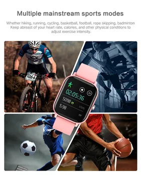 Ceasuri inteligente Rata de Inima de Fitness IPX7 rezistent la apă Reloj Inteligente Smartwatch Hombre Mujer Pentru Android ISO Pentru Barbati Femei 20Mar