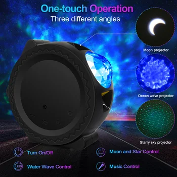 Cele mai noi Led-uri Lumina de Noapte Cerul Înstelat Luna Proiector WIFI App de Control de Rotație de 360 de Grade Lampa Petrecere Acasă Decor Dormitor Copil Cadouri
