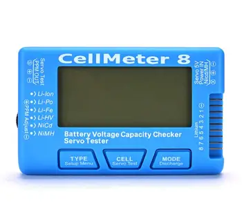 CellMeter 8 Multifunctional Digital Power Servo Tester 2S-8S Pentru Li-Po,Li-lon,Life,NiCd,NiMH RC Avion Piese de Schimb