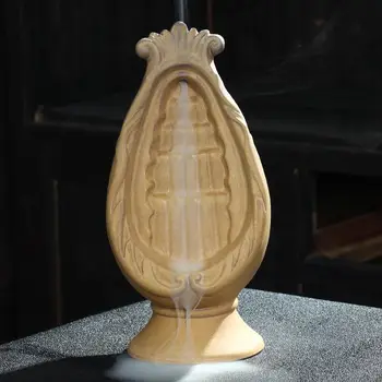 Ceramic Mirror Design Forma De Fum Cascada Arzător De Tămâie Tradiționale Aromoterapie Acasă Tămâie Stick Titularul Albastru Cădelniță De Meserii