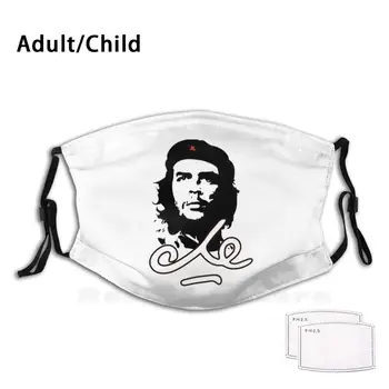 Che Guevara Print Amuzant Reutilizabile Filtru Masca De Fata Che Guevara De Luptător Pentru Libertate Cuba Cubanez Argentina Argentina Bolivia Cia