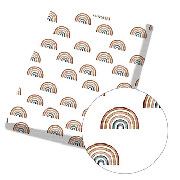 Cheerbows Curcubeu Imprimate Poliester Tesatura de Bumbac Pentru Haine 45*140cm Desene animate Țesături Artizanat DIY Home Textile Rochie de Cusut
