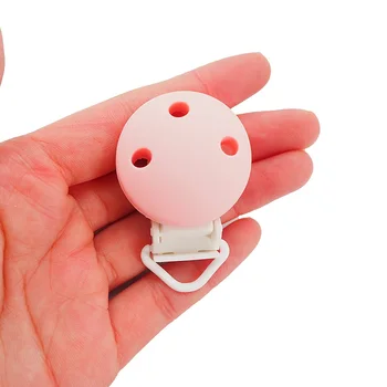 Chenkai 50PCS Silicon Rotunde Clipuri Suzeta Nursing Dentitie BPA Gratuit Pentru DIY Copil Manechin Montessori Suzeta Lant Accesorii