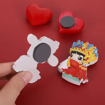 Chineză Stil Drăguț Magnet de Frigider Decor Mireasa si Mirele Magnet de Nunta de Decorare Dragon Chinezesc Dansuri Leu Cadou de Anul Nou