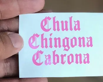 Chula Chingona Cățea decal Pahar autocolant Yeti decal engleza Veche Latina Mexican spaniolă cupa Decor