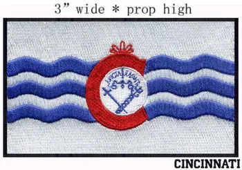 Cincinnati, Ohio, statele UNITE ale americii Flag broderie patch-uri 3