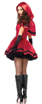 Clasic Scufița Roșie Uniformă Carnaval De Halloween Petrecere A Burlacelor Sexy Basme Carte Săptămână Cosplay Costum
