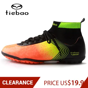 Clearance-ul! TIEBAO Fotbal Pantofi Adidași Bărbați Femei Cauciuc Unic Formare Atletic Pantofi TF Gazon de Fotbal Cizme botas de futbol