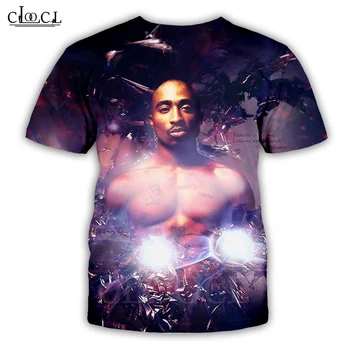 CLOOCL 2021 Vara Cântăreț de Rock 2 PAC Tupac 3D de Imprimare de Moda Casual Tricou Maneca Scurta Femei Bărbați T-Shirt, Tee Shirts Pulover