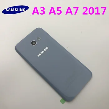 Complet Capacul Carcasei Caz Capacul Bateriei+fata de sticla cu rama de clei autocolant Pentru Samsung Galaxy A3 A320 A5 A520 A7 A720 2017