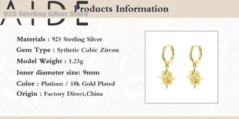 Consilier Nou de Lux de Lumină URI 925 Știfturi de Argint Cercei de Aur Twin Moda Bijuterii Pendientes Aro Cercel pentru Femei