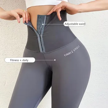 Contracta abdomenul de Înaltă Talie Pantaloni de Yoga Antrenament legging Sport Femei Sală de Fitness, Jambiere de Funcționare de Formare Colanti Activewear 4.9