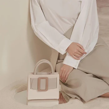 Contrastul de culoare Mici Tote sac 2020 Noi de Moda de Înaltă calitate din Piele PU pentru Femei Geantă de mână de Designer de Blocare Umăr Geanta Messenger