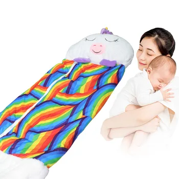 Copii fericiți Nappers de Dormit Pătura de Iarnă Sac Ultra-Moale Cald de Copil din Bumbac Forma de Animale Pungă de Cadou pentru Copil Băiat Pătură Hoodie