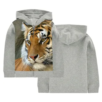 Copii Haine pentru Copii Îmbrăcăminte Haine copii geaca fetita strat de Primăvară/Toamnă frumos tigru mare de imprimare de Brand de Moda