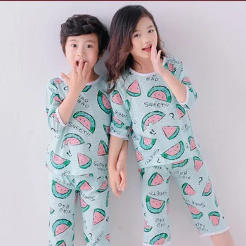 Copii Pijamale copii fată de primăvară bumbac organic seturi de băieți, Pijamale copii, Pijamale Copii, Pijamale 2-8Y unisex adolescente somn costum