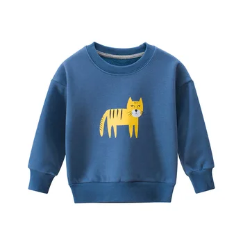 Copiii Mâneci Lungi Sweatershirt Fete pentru Copii din Bumbac Hanorac Gros Toamna Iarna Copii Desene animate Hanorace Copii T-shirt Haine