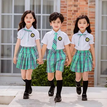 Copiii Stil Coreean Grupa De Grădiniță Uniforme De Școală Primară Pentru Băieți Și Fete Maneca Scurta Vara Student Japonez De Îmbrăcăminte Set Tinuta