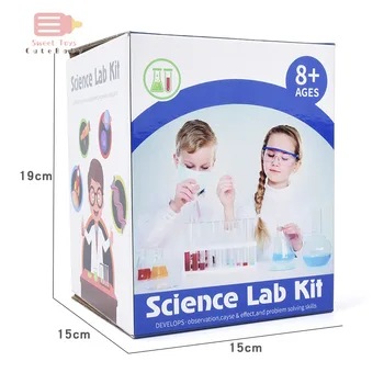 Copiii Știință Kit 90 DIY Experimente științifice Set cu Halat Manual de Știință Costum pentru Copii, Copii Joc de Rol Jucarii