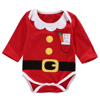 Copilul Unisex Xmas Romper Crăciun Băiețel Nou-Născut Fată Cu Maneci Lungi Vladan Toamna Bebes Costum 2018 Salopeta, Costume De Haine