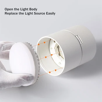 Corp de iluminat Iluminat Led Lampă de Plafon GX5.3 Bec Inlocuit 7W 9W 12W Spot Led cu Unghi Reglabil Pentru Camera de zi Dormitor Bucatarie