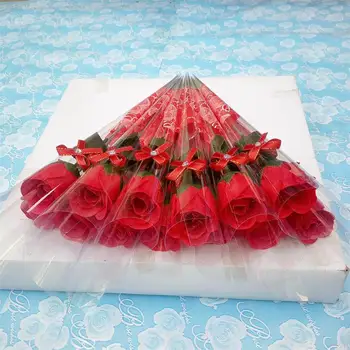 Creative 10 Buc Singură Tulpină Artificiale a Crescut de Săpun Făcut Flori de Decorare ziua Îndrăgostiților Romantic Cadou Pentru Iubita, Iubitul