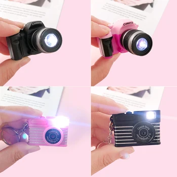 Creative Mini Sunet si Lumina Camera LED Breloc cu Pandantiv Decor Drăguț DIY Meserii Flash Pandantiv Accesorii Jucării pentru Copii