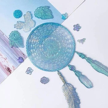 Cristal Rășină Epoxidică Mucegai Dream Catcher Turnare Mucegai Silicon Meserii DIY Bijuterii Pandantiv fabricarea de Unelte
