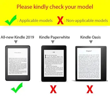 Cruce Model Ultra-Subtire E-book Caz Magnetic din Piele PU Flip Stand Capac de Protecție pentru Noul Kindle a 10-a Generație