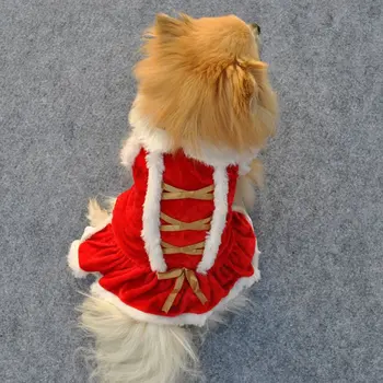 Crăciun Câine Rochie de Iarnă Câine de Companie Haine de Crăciun Costum de Câine Chihuahua, yorkie Haine de Pisică animale de Companie Rochii de Îmbrăcăminte