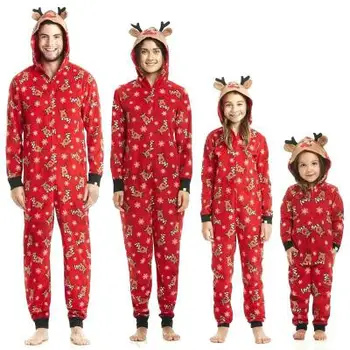 Crăciun Potrivire Familie Tinutele 2020 Tatăl Și Fiul Romper Baby Mama Fiica Haine De Familie În Căutarea Salopeta Pijama