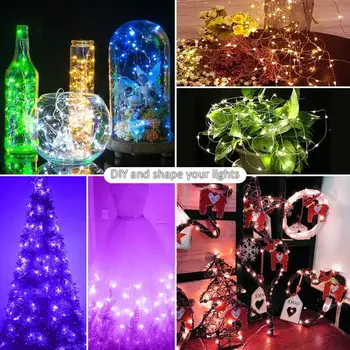 Culoare RGB Bluetooth Șir Lumina Craciun Fericit Decoratiuni Pentru Casa 2020 Decorare Pom de Crăciun Crăciun Crăciun Cadouri de Anul Nou