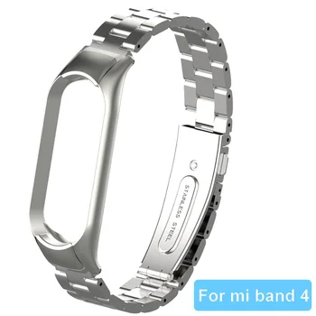 Curea De Metal De Înlocuire Bratara Pentru Xiaomi Mi Band 4 3 Brățară Din Oțel Inoxidabil Accesorii Watchband Pentru Mi Band 4 3