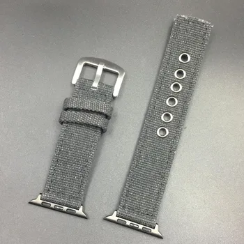Curea Pentru Apple Watch Band 38/40 mm 42/44mm Camuflaj Țesute Nylon Canvas Sport Bratara Curea pentru Iwatch Înlocuire Watchband