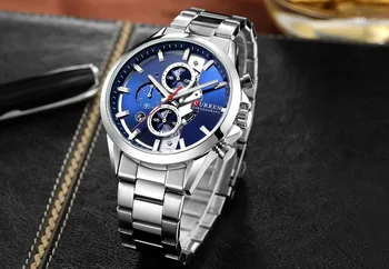 CURREN Nou Ceasuri Barbati Brand de Lux Barbati Ceasuri Sport rezistent la apa Complet din Oțel Cuarț Bărbați Ceas Relogio Masculino Ceas