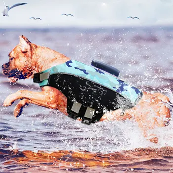 Câine Vestă De Salvare Animale De Companie Economizor De Viață Vesta Inot Colac Cățeluș Câine, Costume De Baie, Surfing, Înot Vesta Dungi Reflectorizante