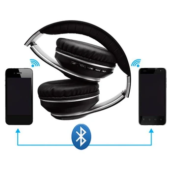 Căști Bluetooth,Bluetooth 5.0 cu Cască cu Lumini Colorate, Funcție de Apel,Muzică Cască Bilaterale pentru Căști Stereo