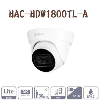 Dahua 8MP HAC-HDW1800TL-UN 4K timp Real HDCVI cu IR Ocular aparat de Fotografiat Built-in microfon IR30 CVI/CVBS/AHD/TVI comutare camera analog