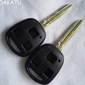 DAKATU 2/3 Butonul de Telecomanda Cheie Auto Shell Cu TOY43 Lama Pentru Toyota Camry RAV4LAND CRUISER PRADO Remote Shell